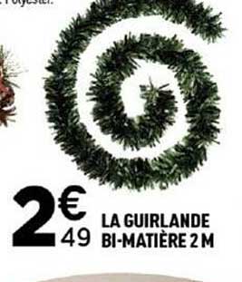LA GUIRLANDE BI-MATIÈRE 2 M