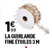 LA GUIRLANDE FINE ÉTOILES 3 M