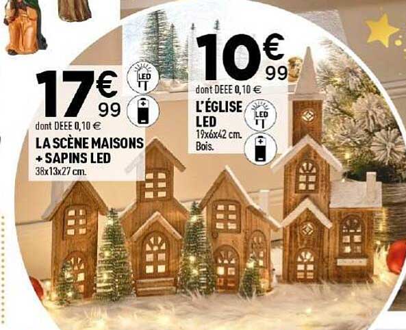 LA SCÈNE MAISONS + SAPINS LED