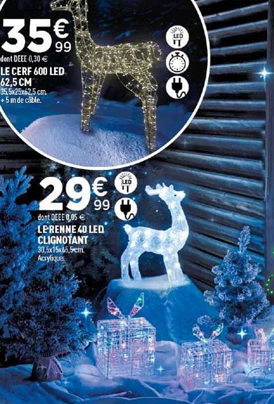LE CERF 600 LED 62,5 CM