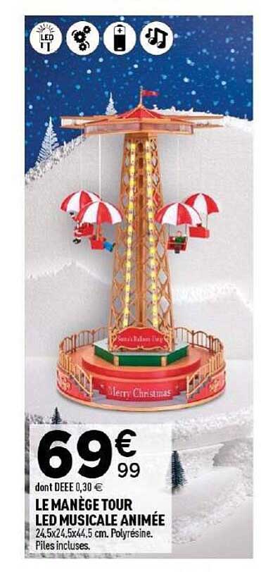 LE MANÈGE TOUR LED MUSICALE ANIMÉE