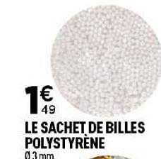 LE SACHET DE BILLES POLYSTYRÈNE