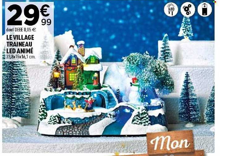 LE VILLAGE TRAINEAU LED ANIMÉ