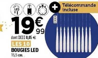LES 10 BOUGIES LED
