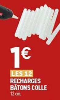 LES 12 RECHARGES BÂTONS COLLE