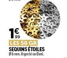 LES 50 GR SEQUINS ÉTOILES
