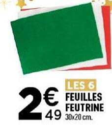 LES 6 FEUILLES FEUTRINE