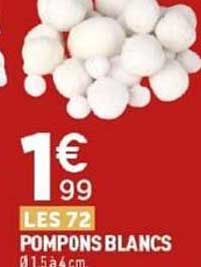 LES 72 POMPONS BLANCS