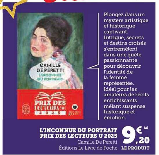 L'INCONNUE DU PORTRAIT PRIX DES LECTEURS U 2025