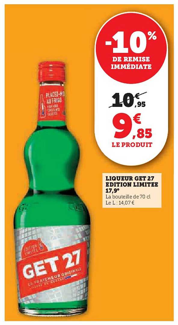 LIQUEUR GET 27 ÉDITION LIMITÉE 17,9°