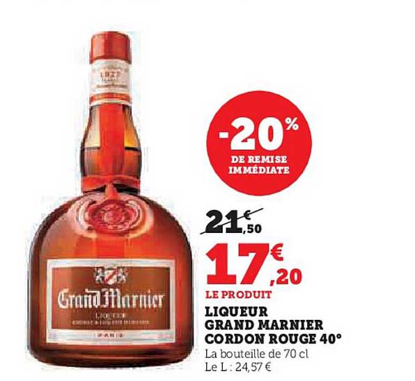 LIQUEUR GRAND MARNIER CORDON ROUGE 40°