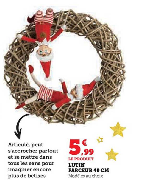 LUTIN FARCEUR 40 CM