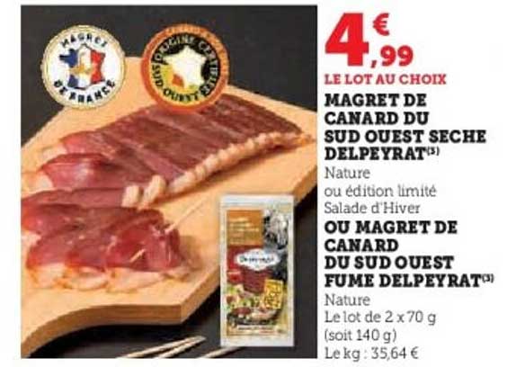 MAGRET DE CANARD DU SUD OUEST SECHE DELPEYRAT