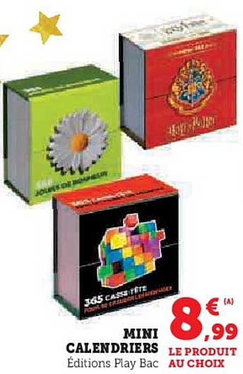 MINI CALENDRIERS