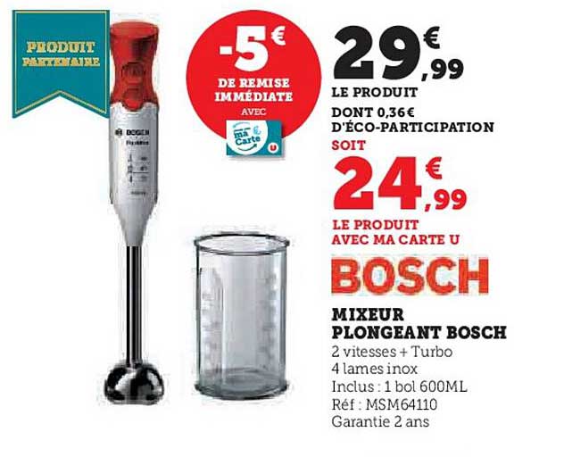 MIXEUR PLONGEANT BOSCH