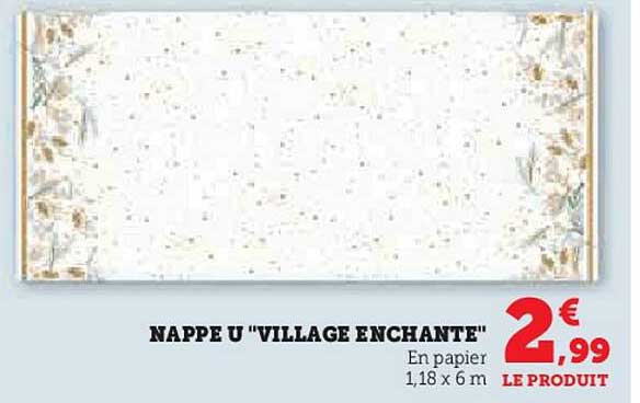 NAPPE U 'VILLAGE ENCHANTÉ'