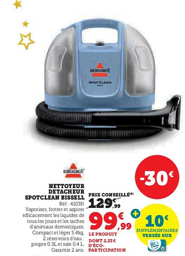 NETTOYEUR DETACHEUR SPOTCLEAN BISSELL