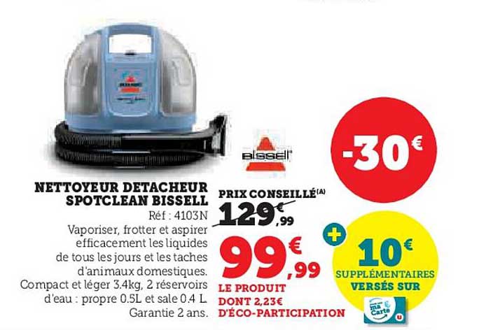 NETTOYEUR DÉTACHEUR SPOTCLEAN BISSELL