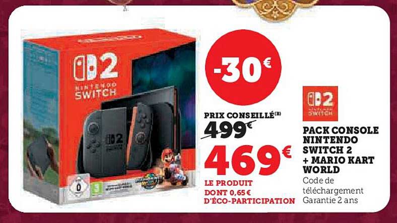 PACK CONSOLE NINTENDO SWITCH 2 + MARIO KART WORLD