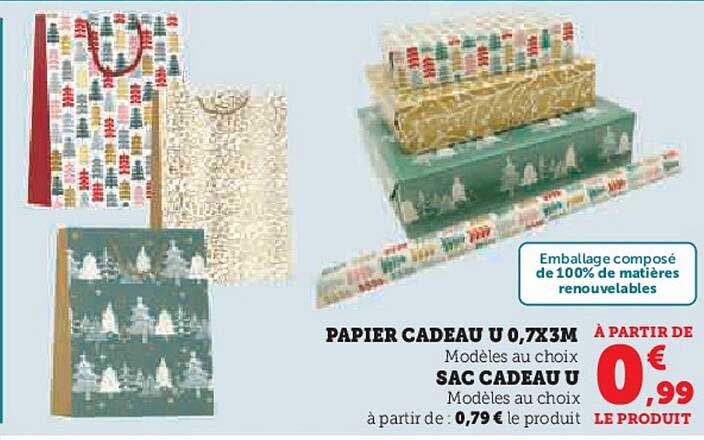 PAPIER CADEAU U 0,7X3M