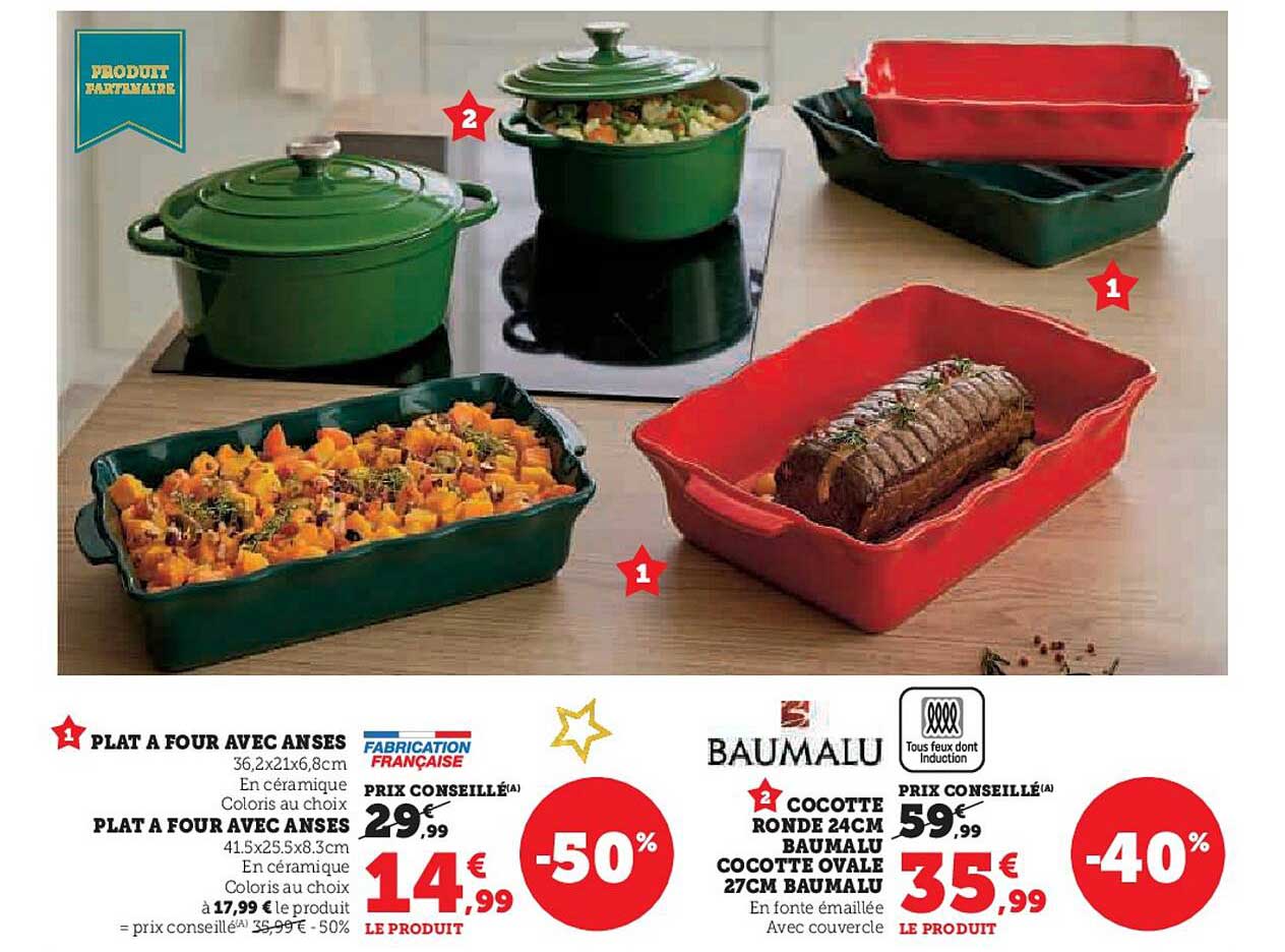 Plat à four avec anses