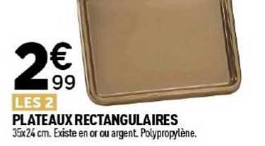 PLATEAUX RECTANGULAIRES