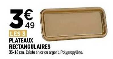 PLATEAUX RECTANGULAIRES