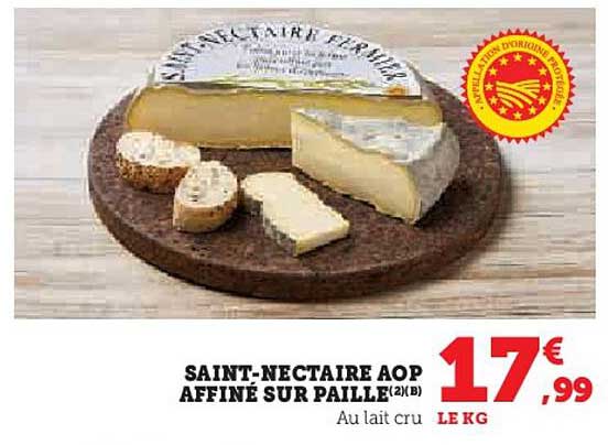 SAINT-NECTAIRE AOP AFFINÉ SUR PAILLE(2)(B)