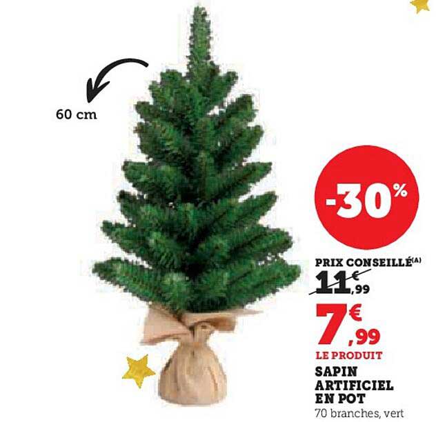 SAPIN ARTIFICIEL EN POT
