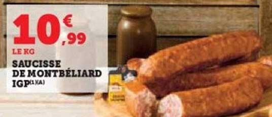 SAUCISSE DE MONTBÉLIARD IGP