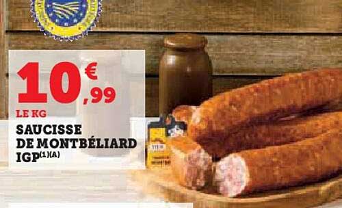 SAUCISSE DE MONTBÉLIARD IGP