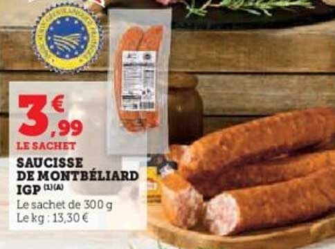SAUCISSE DE MONTBÉLIARD IGP