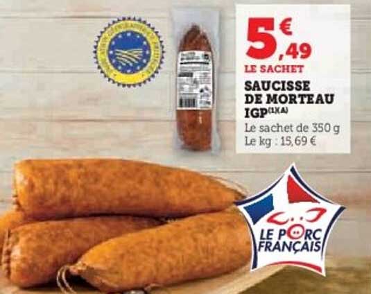 SAUCISSE DE MORTEAU IGP