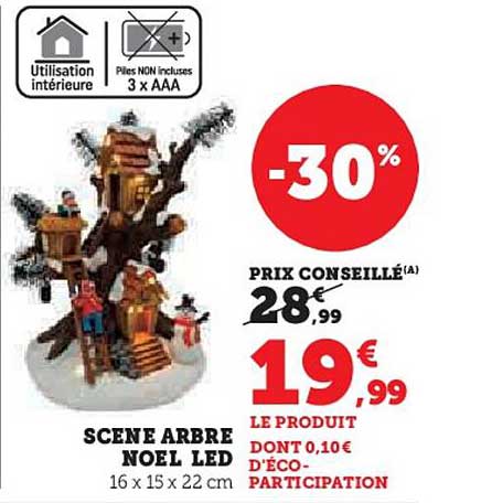SCENE ARBRE NOEL LED