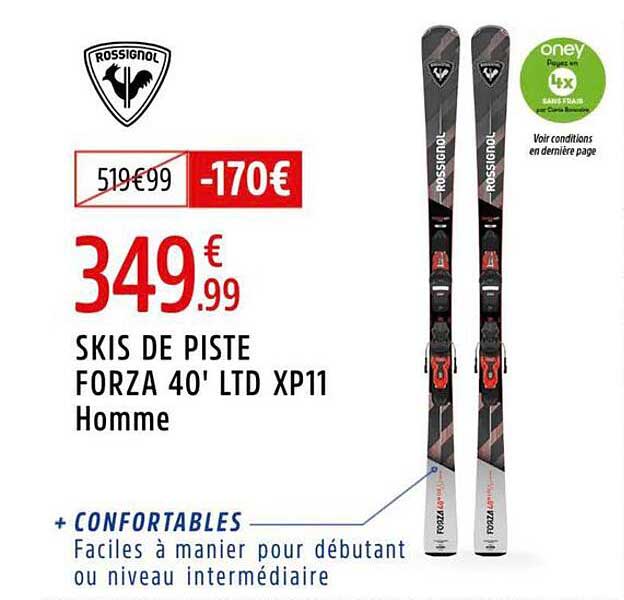 SKIS DE PISTE FORZA 40' LTD XP11 Homme