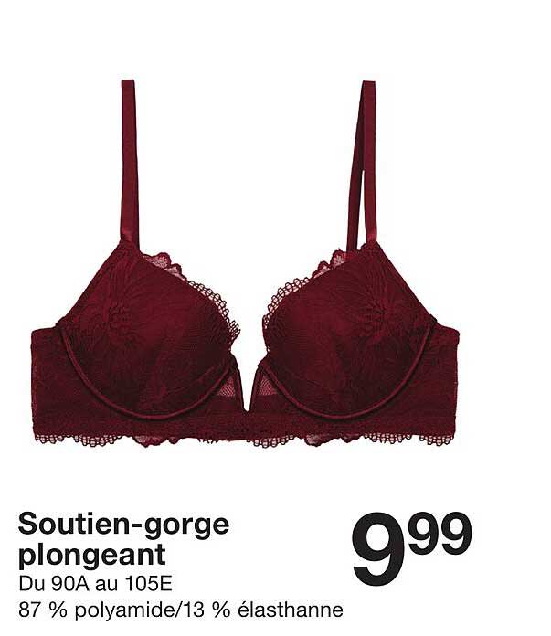 Soutien-gorge plongeant