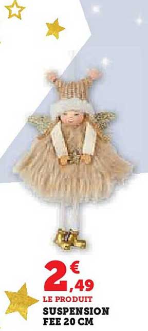 Suspension Fée 20 cm