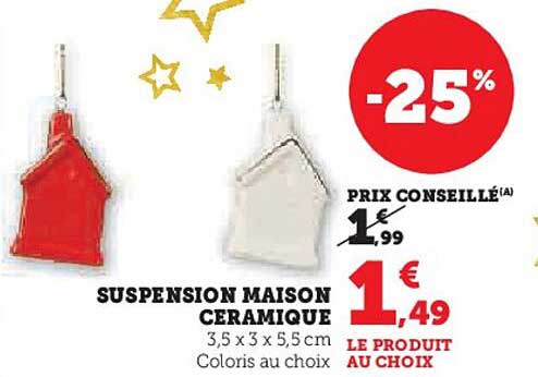 SUSPENSION MAISON CERAMIQUE