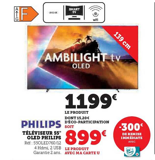 Téléviseur 55" OLED Philips