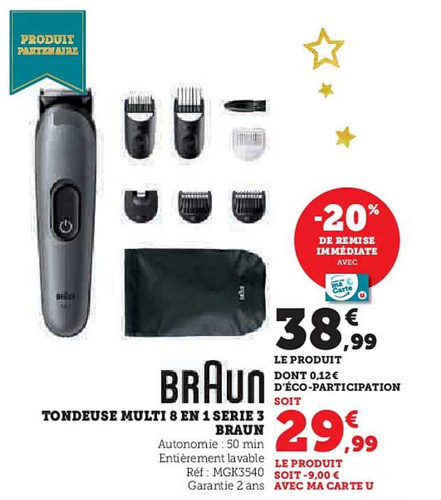TONDEUSE MULTI 8 EN 1 SERIE 3 BRAUN
