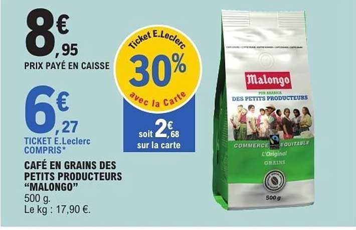 CAFÉ EN GRAINS DES PETITS PRODUCTEURS "MALONGO"