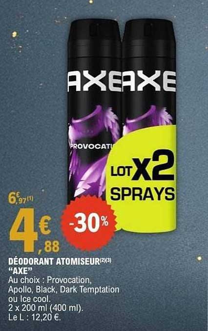 DÉODORANT ATOMISEUR "AXE"