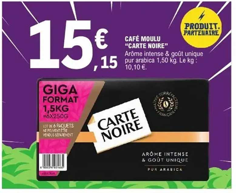 CAFÉ MOULU "CARTE NOIRE"