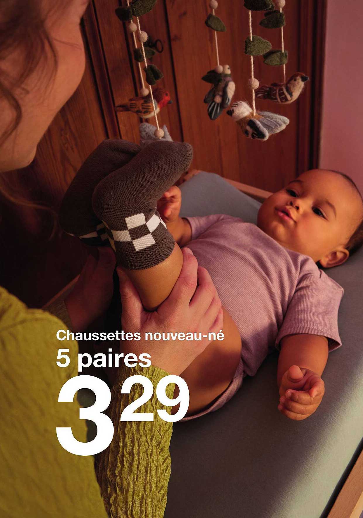 Chaussettes nouveau-né 5 paires