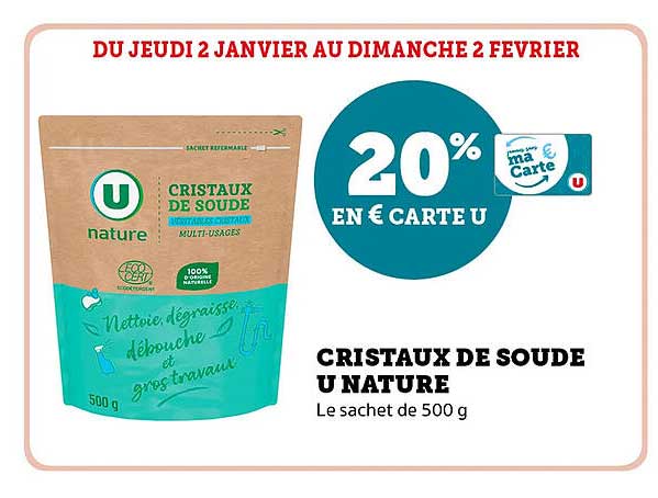 CRISTAUX DE SOUDE U NATURE