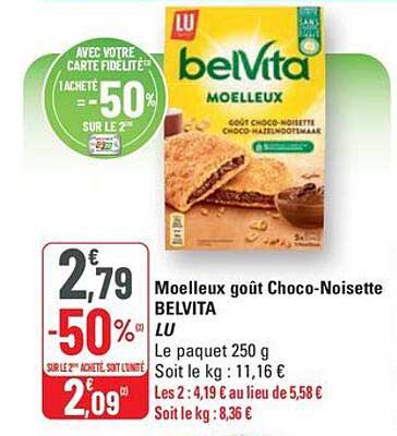 Moelleux goût Choco-Noisette BELVITA