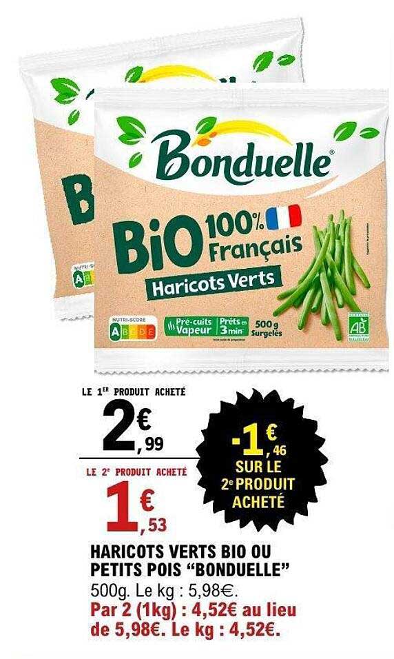 Haricots verts Bon prix 780g
