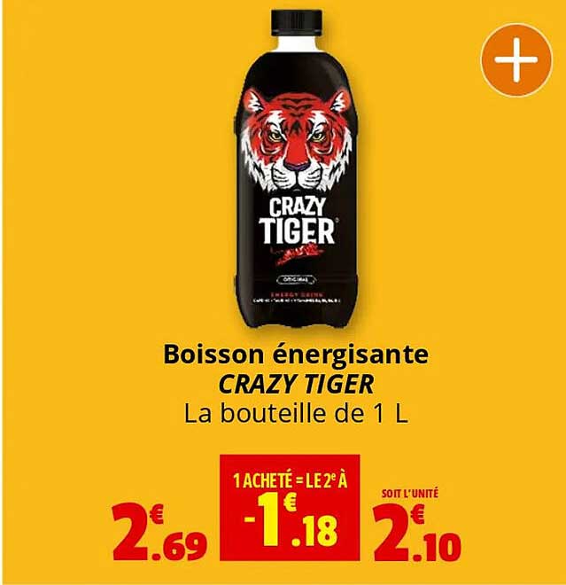 Boisson énergisante CRAZY TIGER