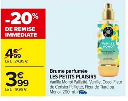 Brume parfumée LES PETITS PLAISIRS
