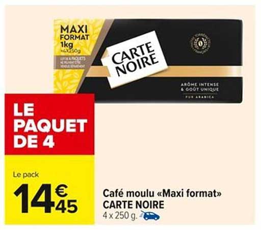 Café moulu « Maxi format » CARTE NOIRE